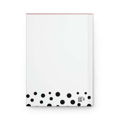 Queen Red & White Hardcover Journal Matte