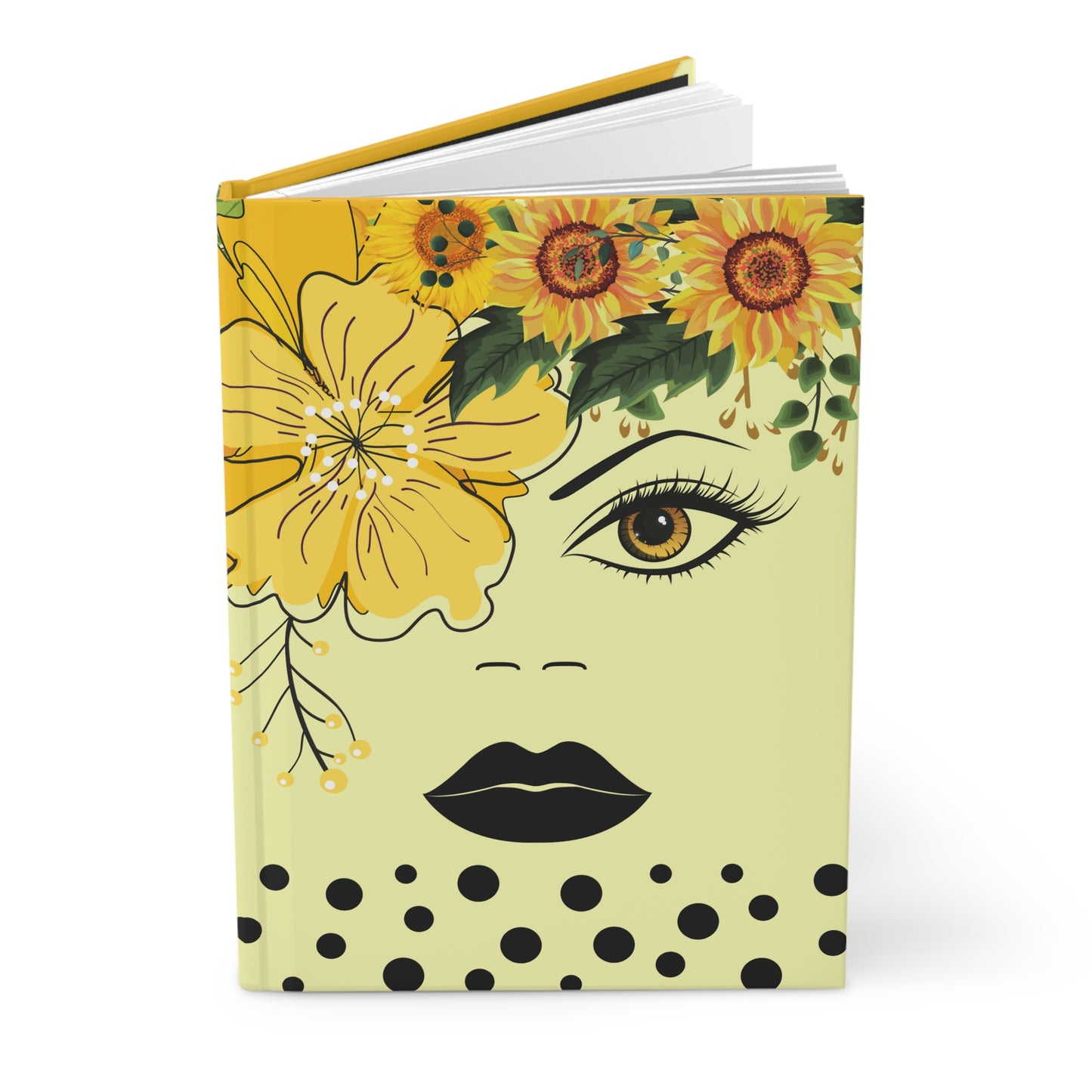 Queen Yellow Hardcover Journal Matte