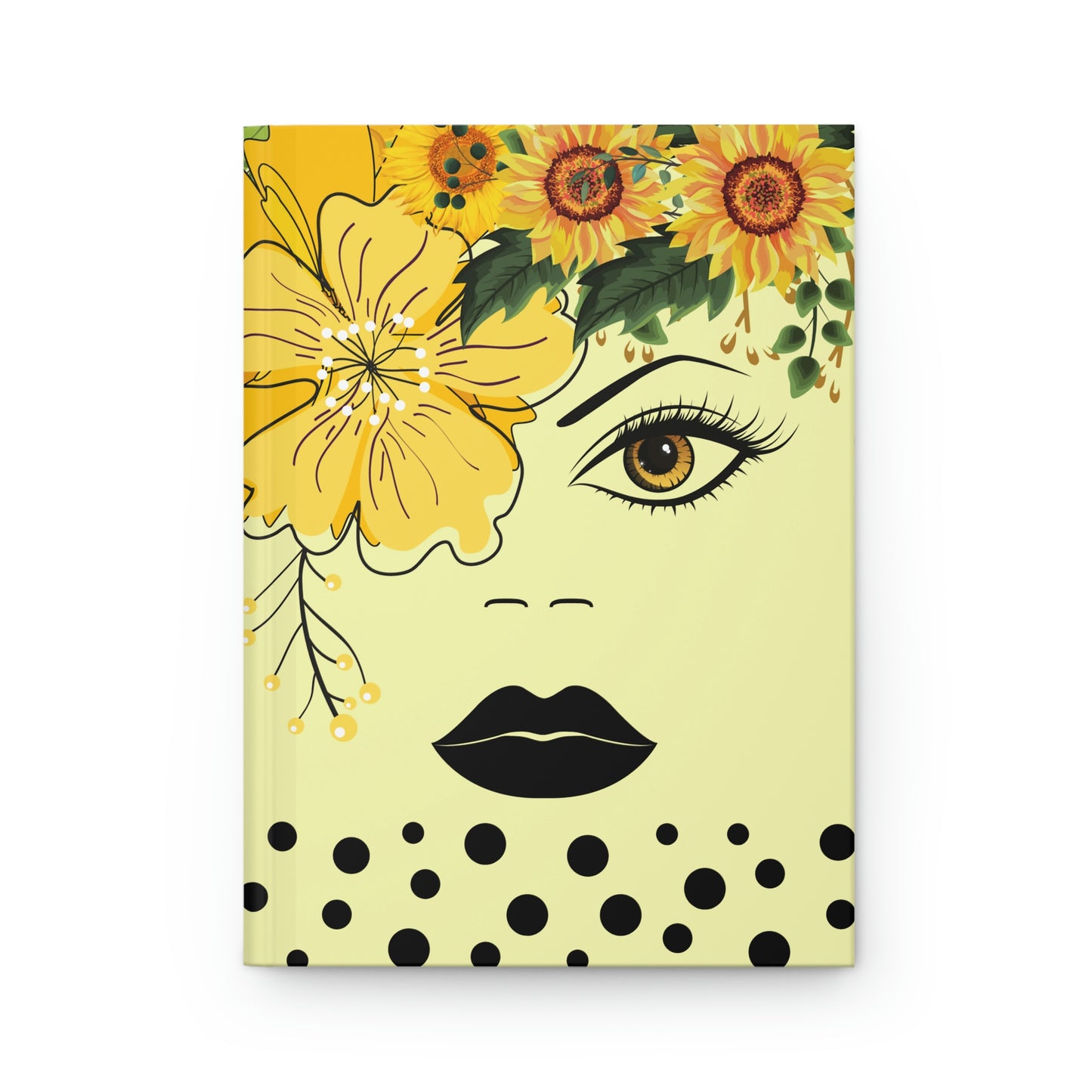 Queen Yellow Hardcover Journal Matte