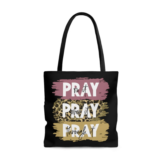 Always Pray Large Tote Bag