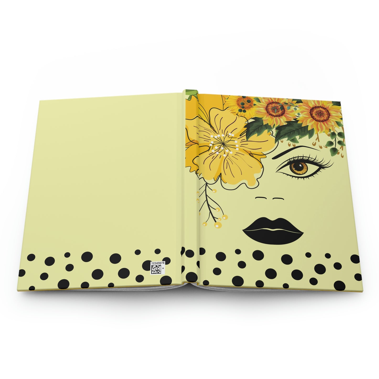 Queen Yellow Hardcover Journal Matte