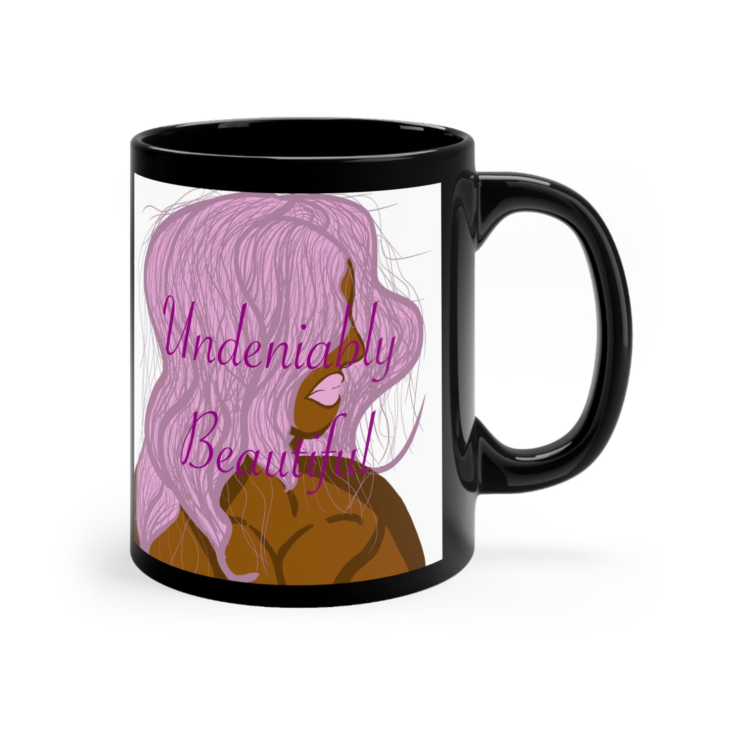 Undeniably Beautiful Black mug 11oz