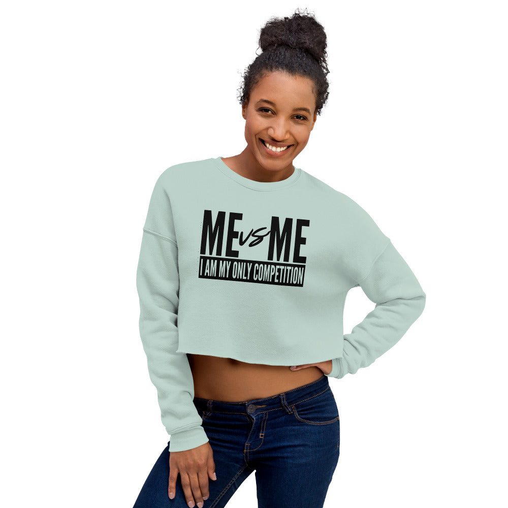 Me vs Me Crop Sweatshirt